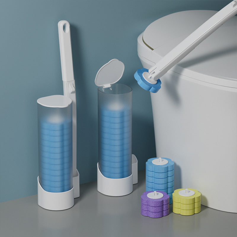 Toilet brush Stand set & 6 refills