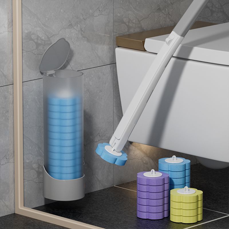 Toilet brush Stand set & 6 refills