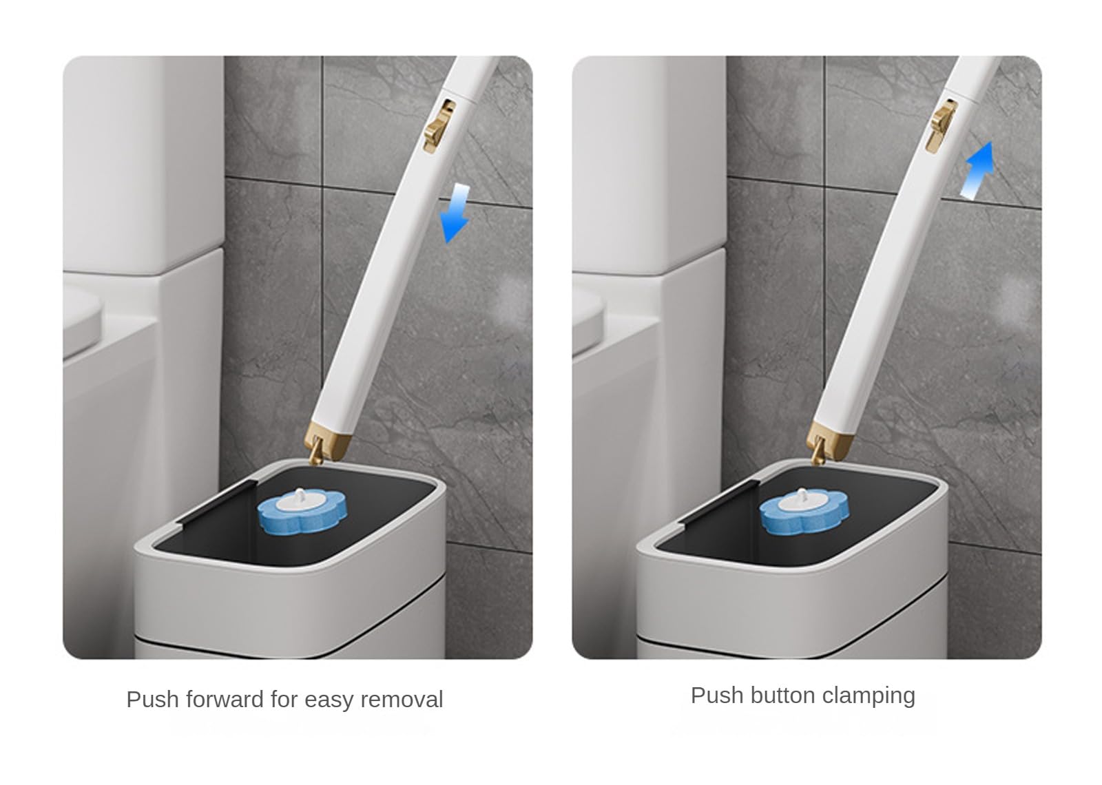 Wall Mounted Toilet Brush Set
