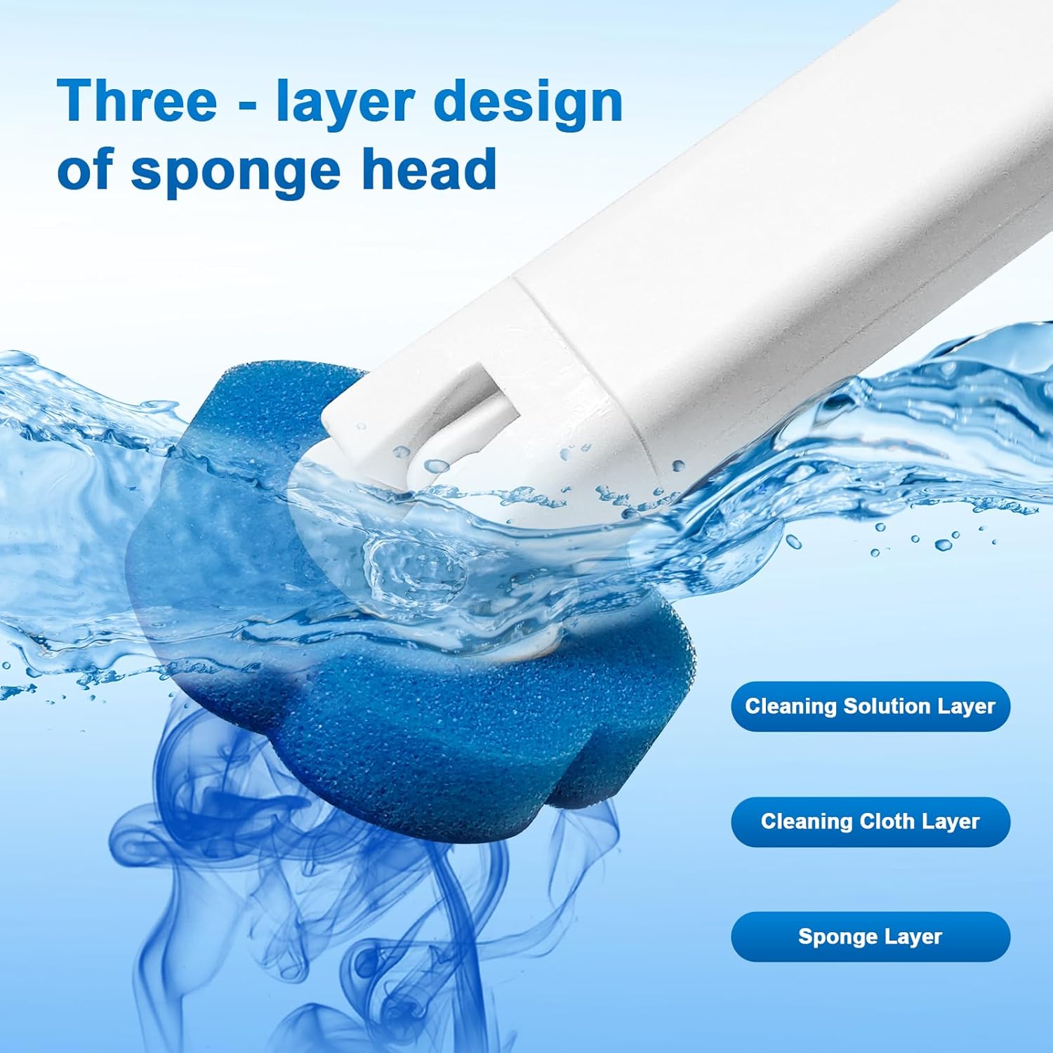 Disposable Wall Mounted Toilet Brush with 48 Refills